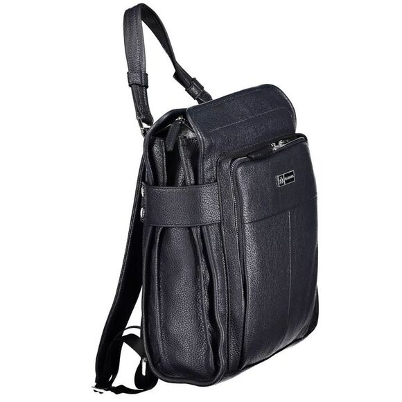 La Martina Leather Backpack Model LA20553 Women Blue Backpacks
